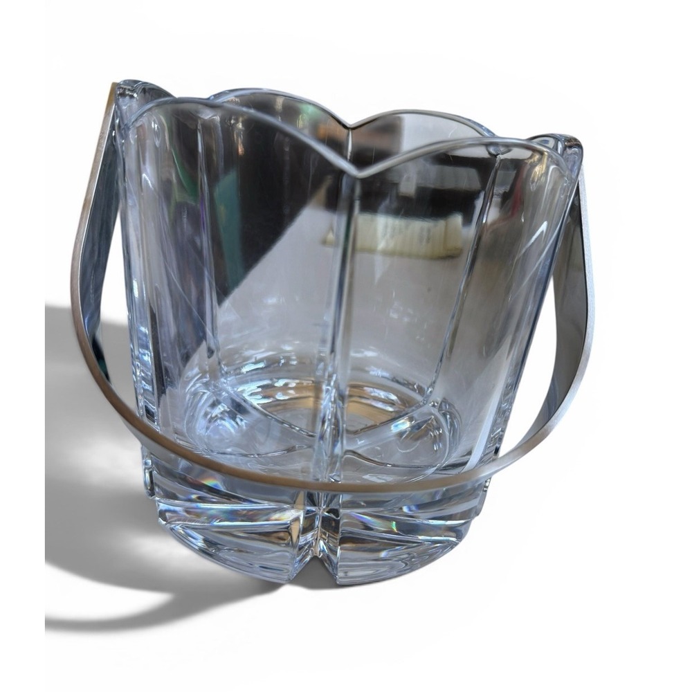Miller Rogaska Heavy Crystal Tulipe Scalloped Champagne Chiller Ice Bucket Pot